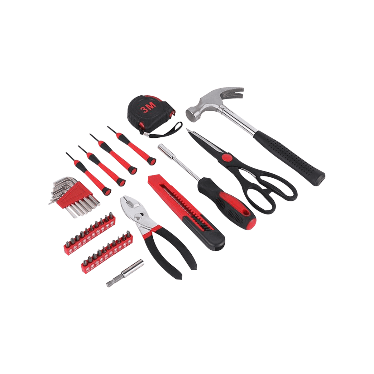 39 delar verktygssats Hushållshandverktygssats med bärbar verktygslåda